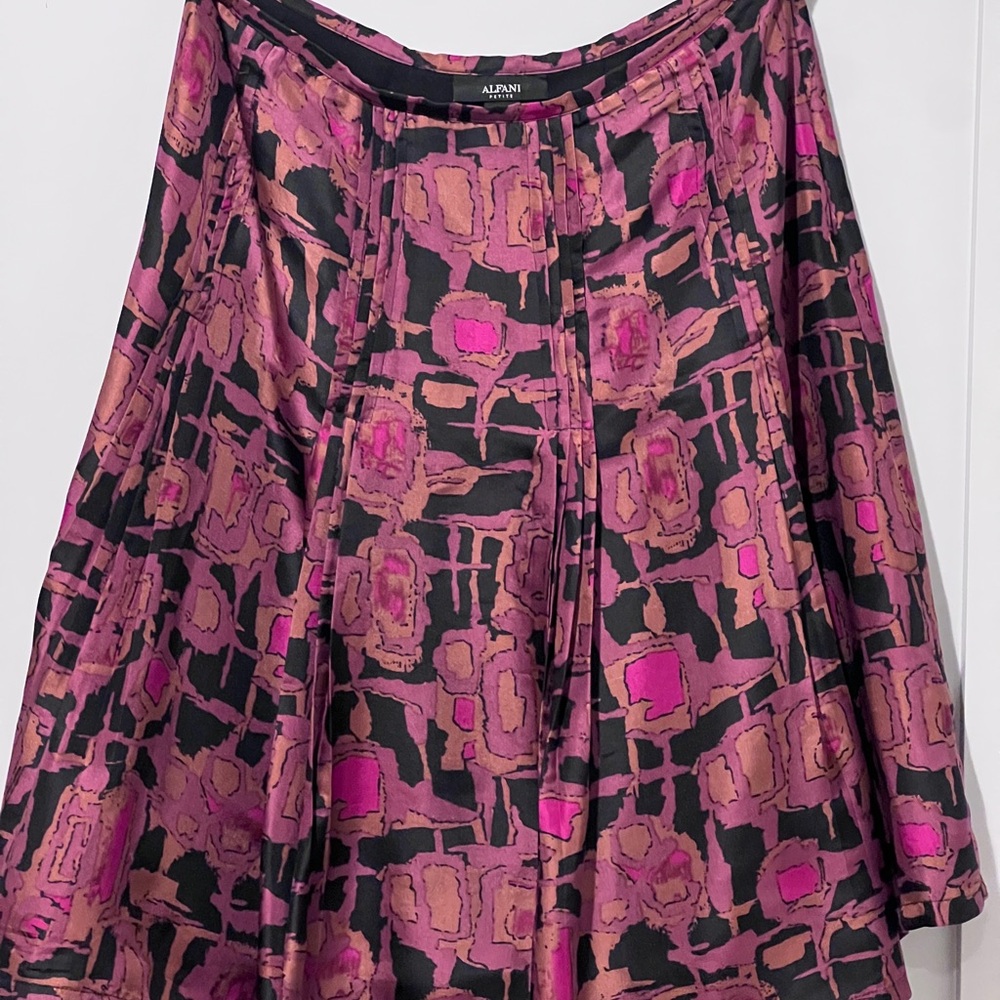 Alfani Women's Skater Skirt in Pink and Black